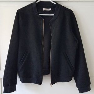 Miracle Soft Black Bomber Jacket